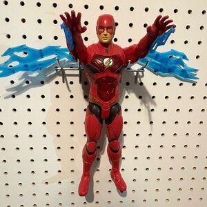 Red Action Figure with Blue Lightning